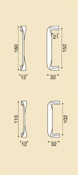 LA - Bronze furniture handle by GIARA ART DESIGN-BRONZE - view 3